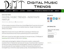 Tablet Screenshot of digitalmusictrends.com